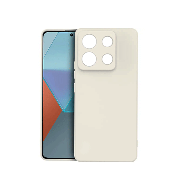 Θήκη Πλάτης Σιλικόνης TPU Back Cover για Xiaomi Redmi Note 14 - Χρώμα : Μπεζ