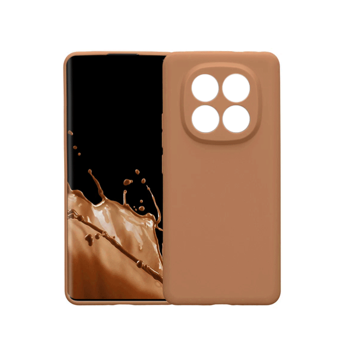 Θήκη Πλάτης Σιλικόνης TPU Back Cover για Xiaomi Redmi Note 14S - Χρώμα : Καφέ
