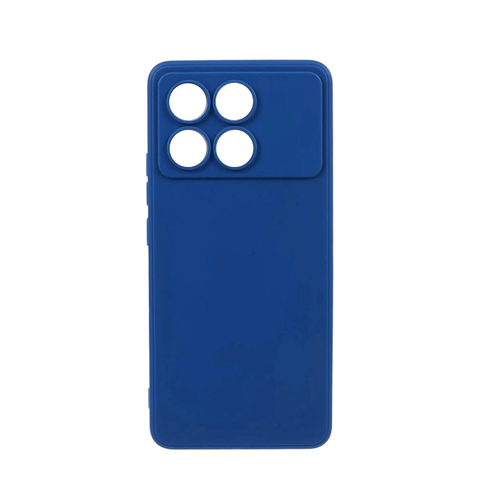 Θήκη Πλάτης Σιλικόνης TPU Back Cover για Xiaomi Poco F6 Pro - Χρώμα : Σκούρο Μπλέ
