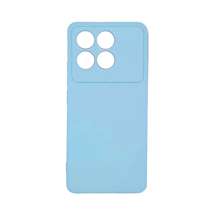 Θήκη Πλάτης Σιλικόνης TPU Back Cover για Xiaomi Poco F6 - Χρώμα : Γαλάζιο