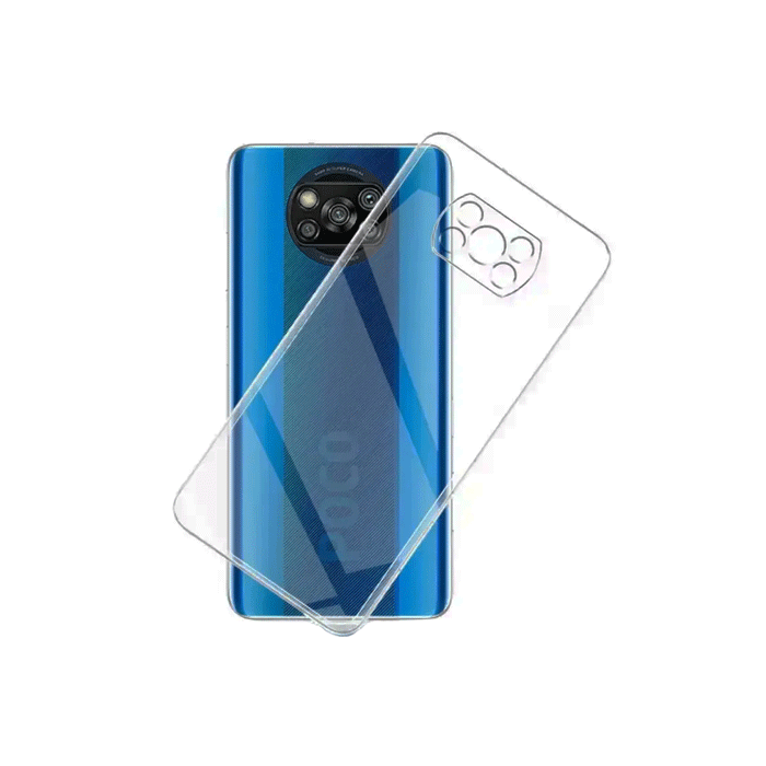 Θήκη Πλάτης Σιλικόνης 2mm Back Cover για Xiaomi Poco X3 / X3 Pro - Χρώμα : Διάφανο