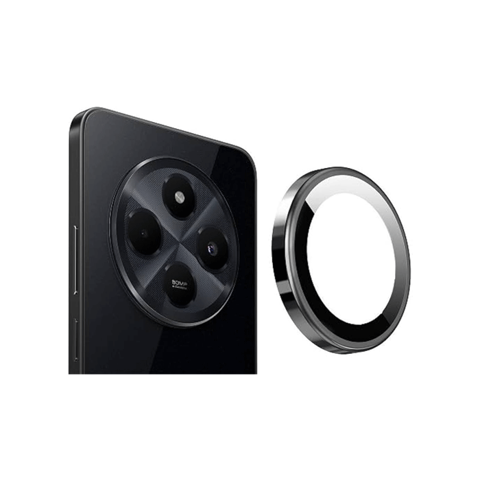 Προστατευτικό Τζαμάκι Κάμερας / Camera Tempered Glass Για Xiaomi Redmi 14C - Χρώμα : Μαυρο