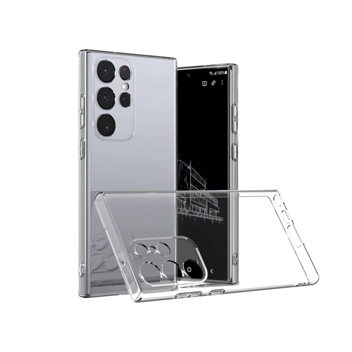 Θήκη Πλάτης Σιλικόνης 2mm Back Cover για Samsung Galaxy S22 Ultra - Χρώμα : Διάφανο