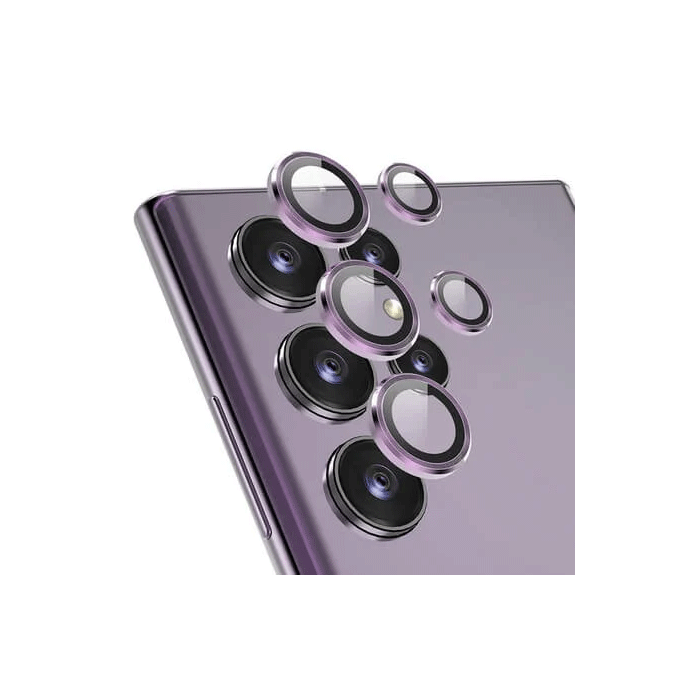Προστατευτικό Τζαμάκι Κάμερας / Camera Tempered Glass Για Samsung Galaxy S23 Ultra / S24 Ultra - Χρώμα : Μωβ