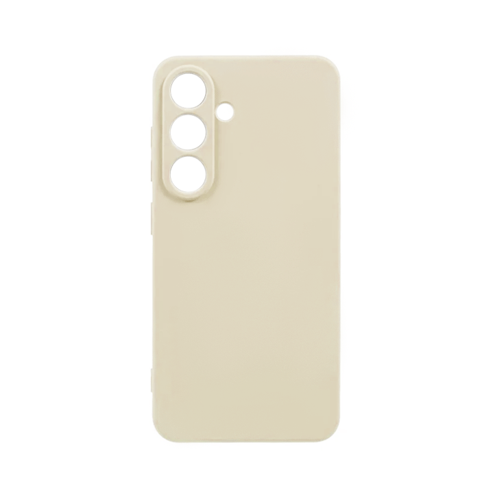 Θήκη Πλάτης Σιλικόνης TPU Back Cover για Samsung Galaxy S25 Plus - Χρώμα : Μπεζ