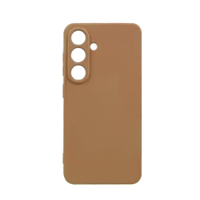 Θήκη Πλάτης Σιλικόνης TPU Back Cover για Samsung Galaxy S24 FE - Χρώμα : Καφέ