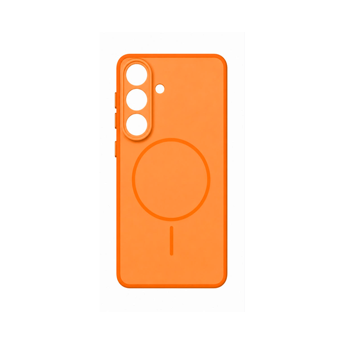 Magsafe Back Cover / Μαγνητική Θήκη HQ Για Samsung Galaxy S26 - Χρώμα : Πορτοκαλί