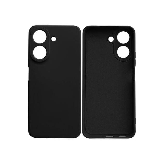 Θήκη Πλάτης Σιλικόνης Soft HQ Back Cover για Xiaomi Redmi 13C 4G / Poco C65 - Χρώμα : Μαυρο