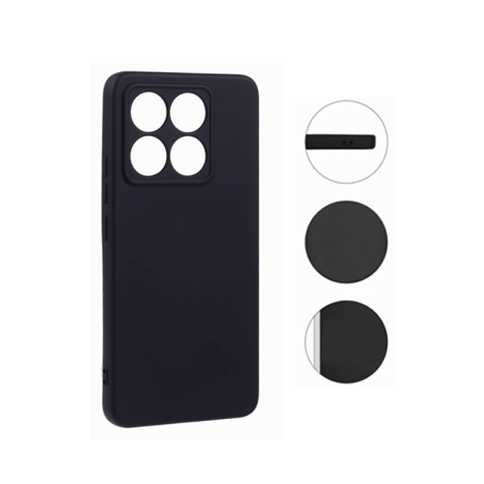 Θήκη Πλάτης Σιλικόνης Soft HQ Back Cover για Xiaomi 15T - Χρώμα : Μαυρο