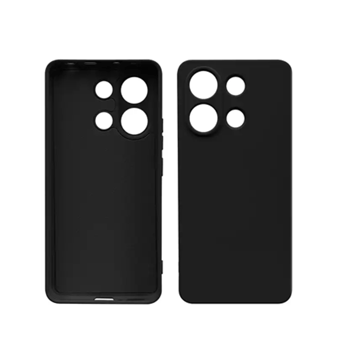 Θήκη Πλάτης Σιλικόνης Soft HQ Back Cover για Xiaomi Redmi Note 13 5G - Χρώμα : Μαυρο