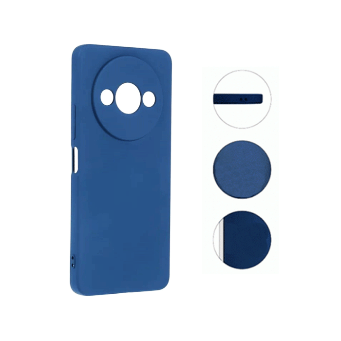 Θήκη Πλάτης Σιλικόνης Soft HQ Back Cover για Xiaomi Redmi A3 - Χρώμα : Σκούρο Μπλε