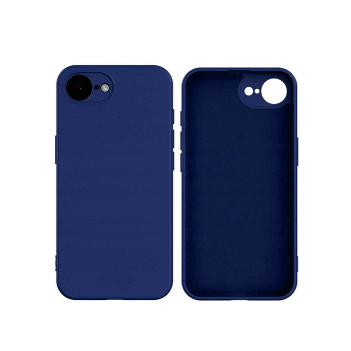 Θήκη Πλάτης Σιλικόνης Soft HQ Back Cover για IPhone 16e - Χρώμα : Σκούρο Μπλε