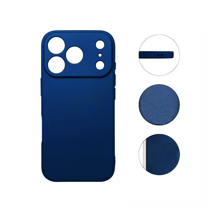 Θήκη Πλάτης Σιλικόνης Soft HQ Back Cover για IPhone 17 Pro - Χρώμα : Σκούρο Μπλε