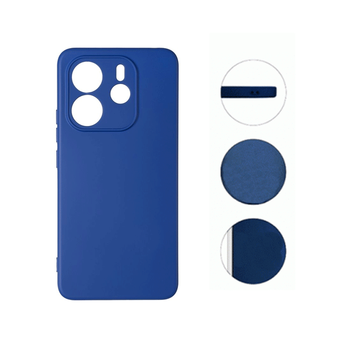 Θήκη Πλάτης Σιλικόνης Soft HQ Back Cover για Xiaomi Redmi Note 14 4G - Χρώμα : Σκούρο Μπλε