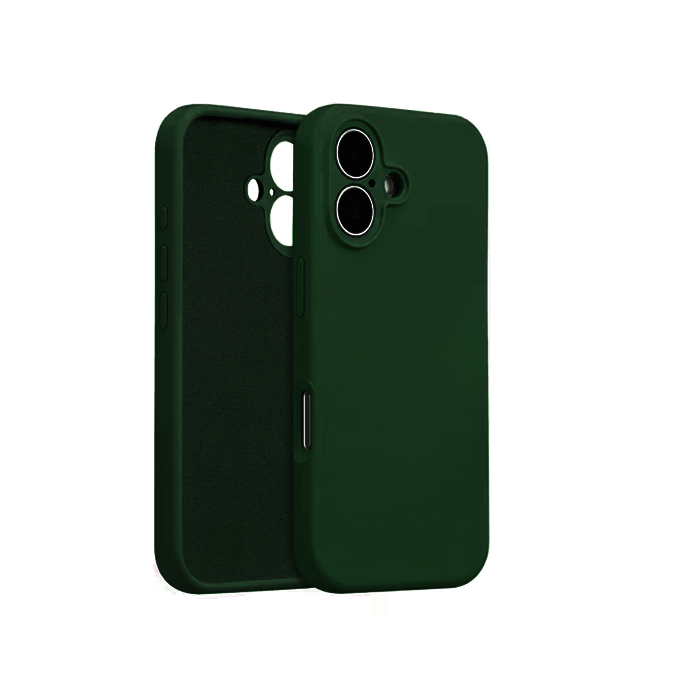 Θήκη Πλάτης Σιλικόνης Soft HQ Back Cover για IPhone 17 - Χρώμα : Σκούρο Πράσινο