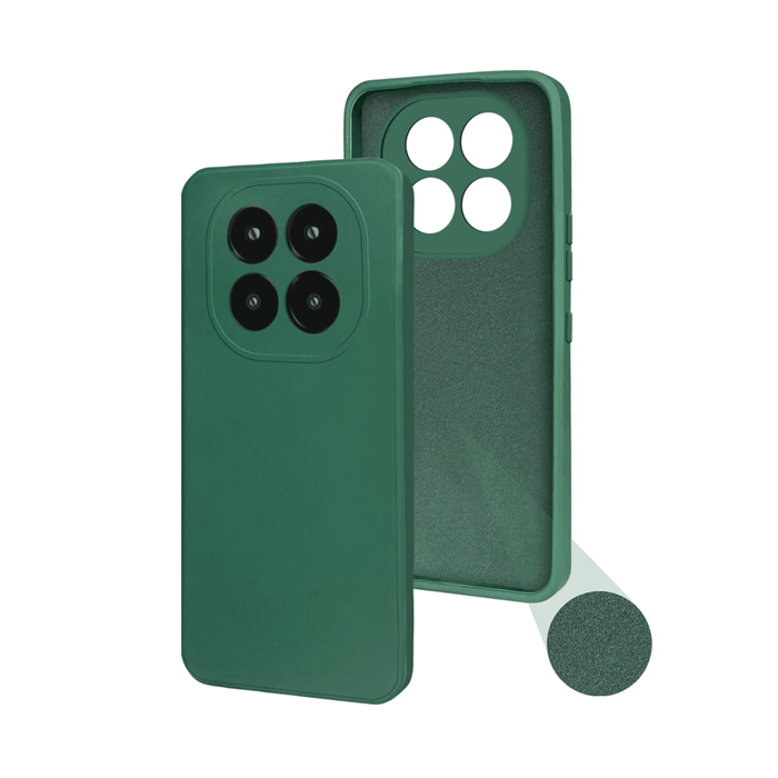 Θήκη Πλάτης Σιλικόνης Soft HQ Back Cover για Xiaomi Redmi Note 15 Pro 5G - Χρώμα : Σκούρο Πράσινο
