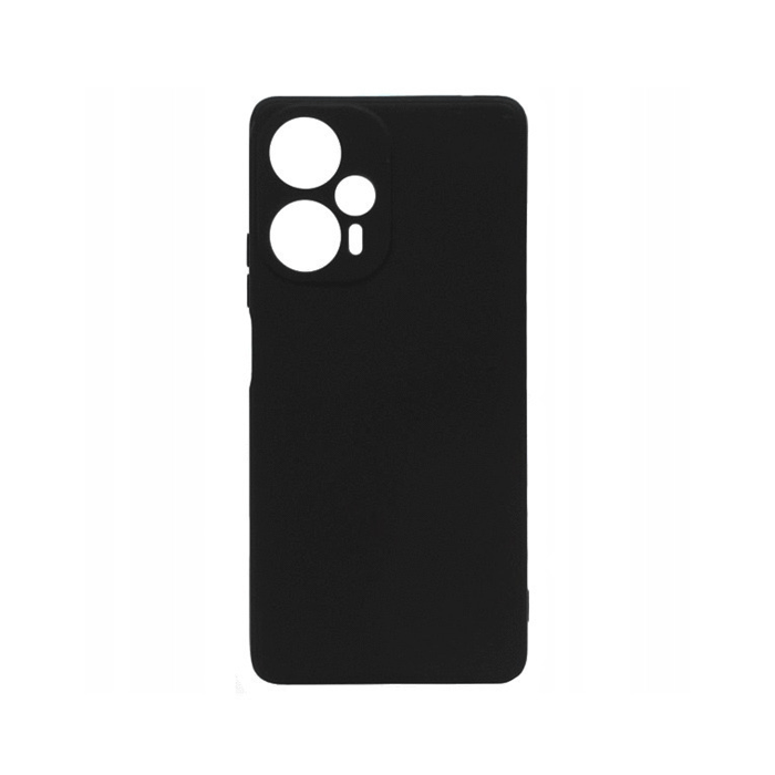 Θήκη Πλάτης Σιλικόνης Back Cover για Xiaomi Poco F5 5G Χρώμα : Μαυρο