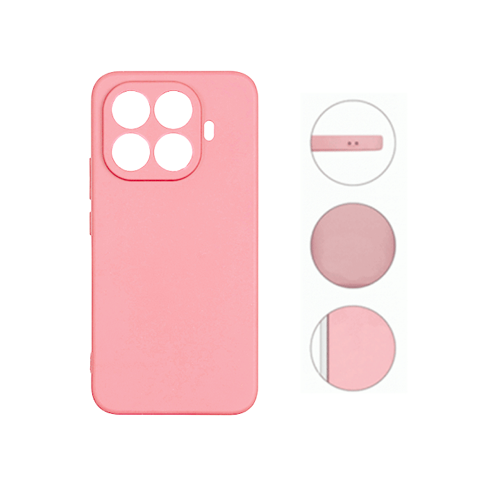 Θήκη Πλάτης Σιλικόνης Soft HQ Back Cover για Xiaomi 15T - Χρώμα : Ροζ