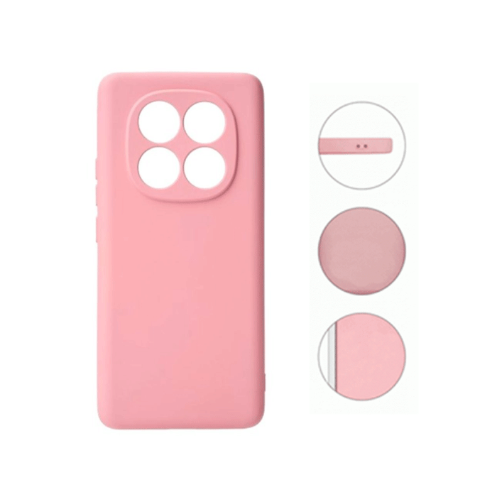 Θήκη Πλάτης Σιλικόνης Soft HQ Back Cover για Xiaomi Redmi Note 15 Pro Plus 5G / Poco M8 Pro - Χρώμα : Ροζ