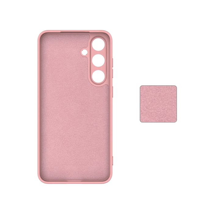 Θήκη Πλάτης Σιλικόνης Soft HQ Back Cover για Samsung Galaxy S25 FE - Χρώμα : Ροζ