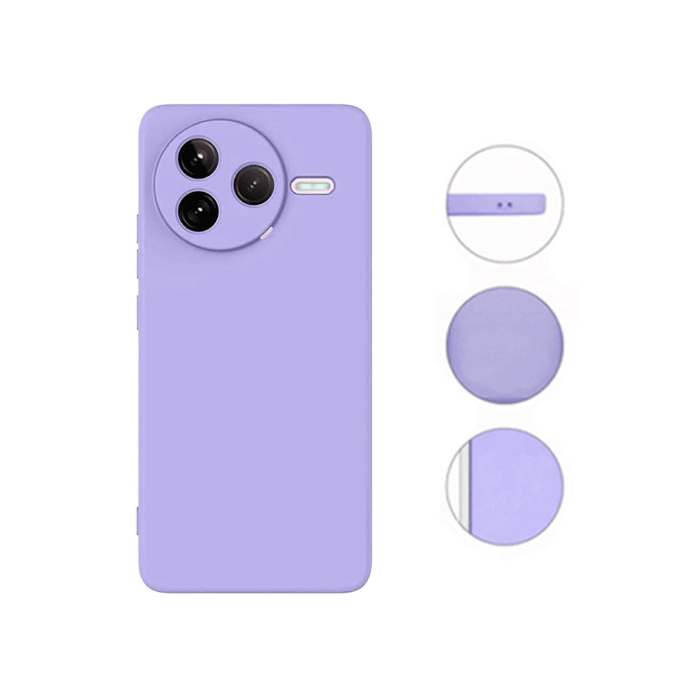 Θήκη Πλάτης Σιλικόνης Soft HQ Back Cover για Xiaomi Poco F7 Pro - Χρώμα : Ροζ