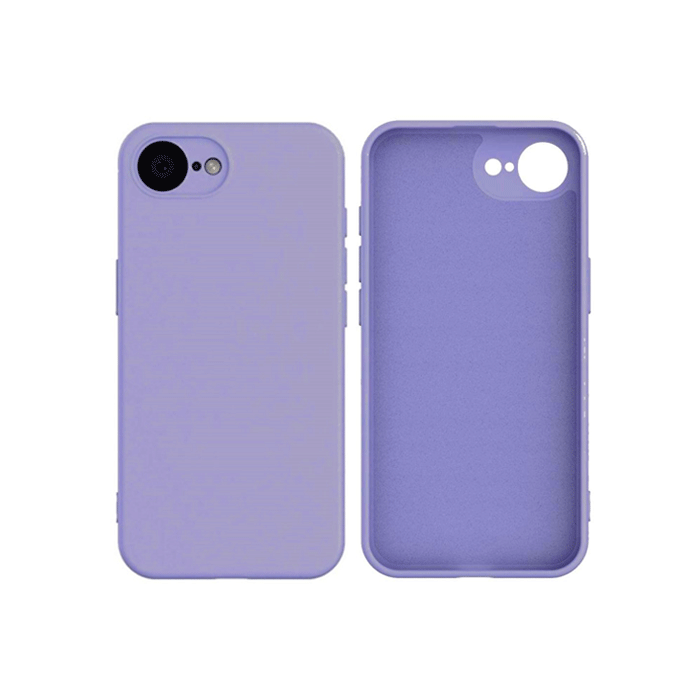 Θήκη Πλάτης Σιλικόνης Soft HQ Back Cover για IPhone 16e - Χρώμα : Μωβ