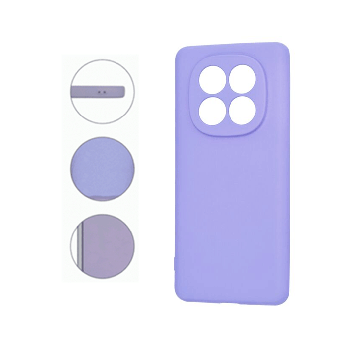 Θήκη Πλάτης Σιλικόνης Soft HQ Back Cover για Xiaomi Redmi Note 15 Pro Plus 5G / Poco M8 Pro - Χρώμα : Μωβ
