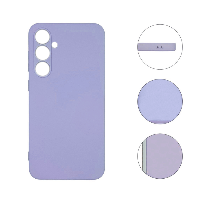Θήκη Πλάτης Σιλικόνης Soft HQ Back Cover για Samsung Galaxy S25 FE - Χρώμα : Μωβ