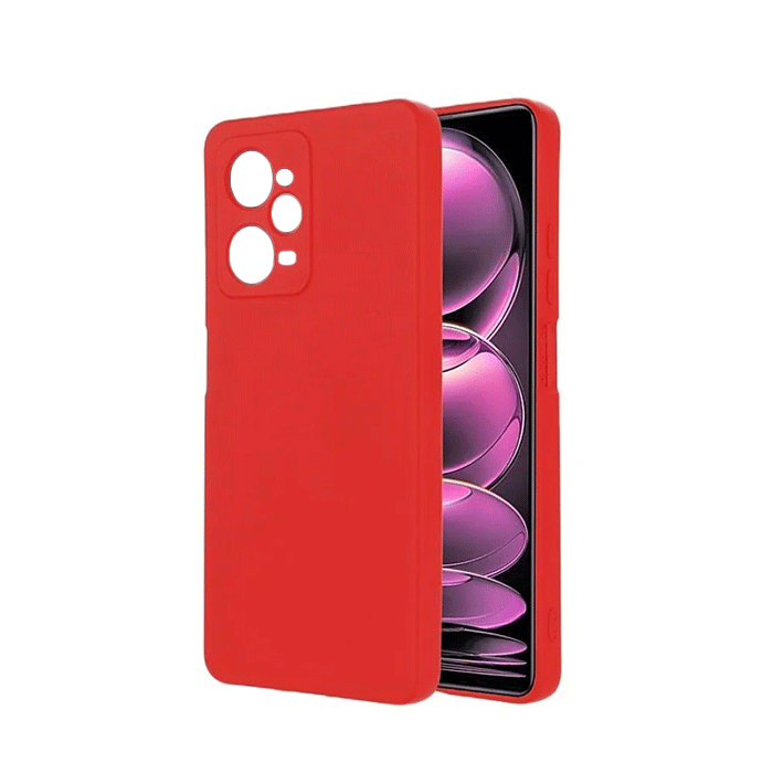 Θήκη Πλάτης Σιλικόνης Back Cover για Xiaomi Poco X5 PRO 5G Χρώμα : Κόκκινο