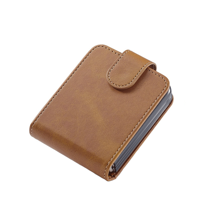 Θήκη Βιβλίο / Book Case Με Κλιπ για Samsung Galaxy Z Flip 5 - Χρώμα: Καφέ