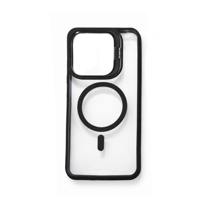 New Magsafe Back Cover For Xiaomi Redmi 13C With Stand - Color : Black