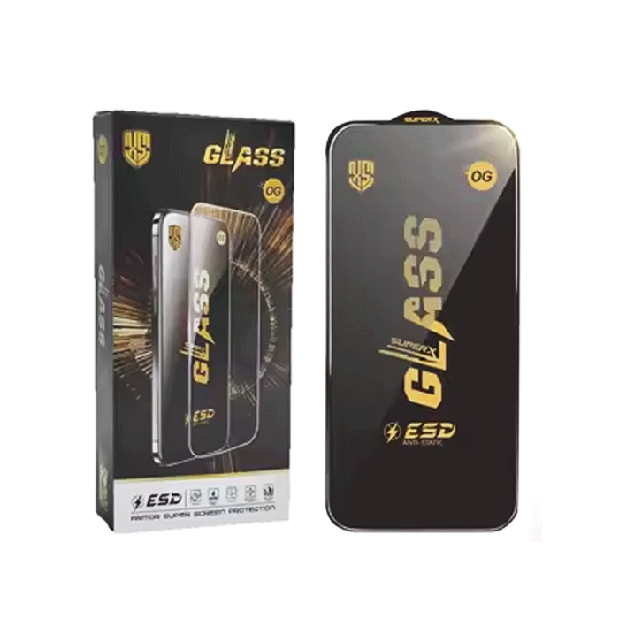 Screen Protector OG Full Glass Full Glue Tempered Glass For Samsung Galaxy A06 - Color: Black