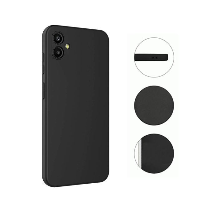 Soft HQ Back Cover For Samsung Galaxy A07 - Color : Black