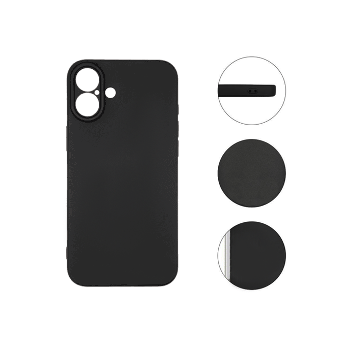 Soft HQ Back Cover For IPhone 17 - Color : Black