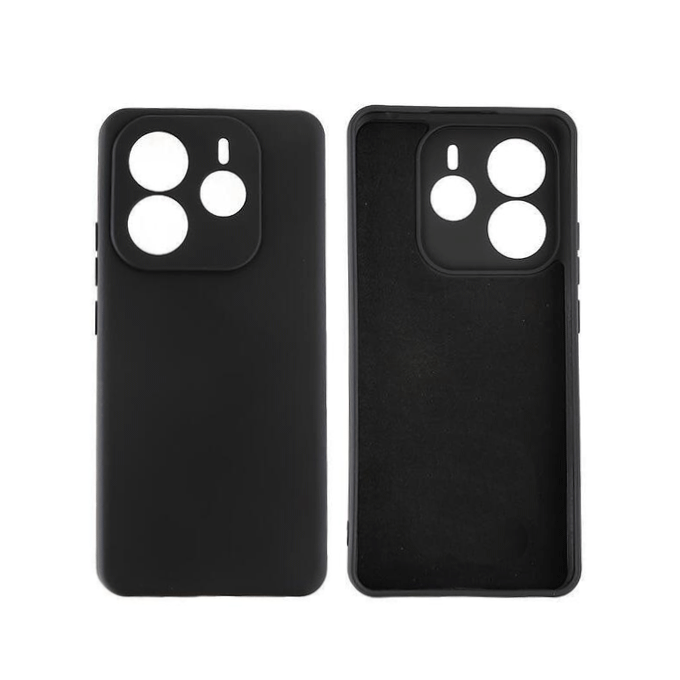 Soft HQ Back Cover For Xiaomi Redmi Note 14 4G - Color : Black