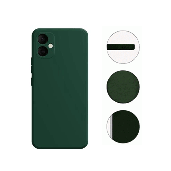 Soft HQ Back Cover For Samsung Galaxy A06 - Color : Dark Green