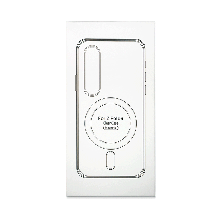 Magsafe Silicone Back Cover For Samsung Galaxy Z Fold 6 - Color : Clear