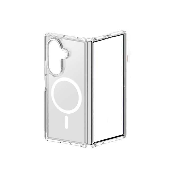 Magsafe Silicone Back Cover For Samsung Galaxy Z Fold 7 - Color : Clear